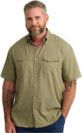 HUK Tide Point Short Sleeve Shirt for Men - UPF 30+ Performance