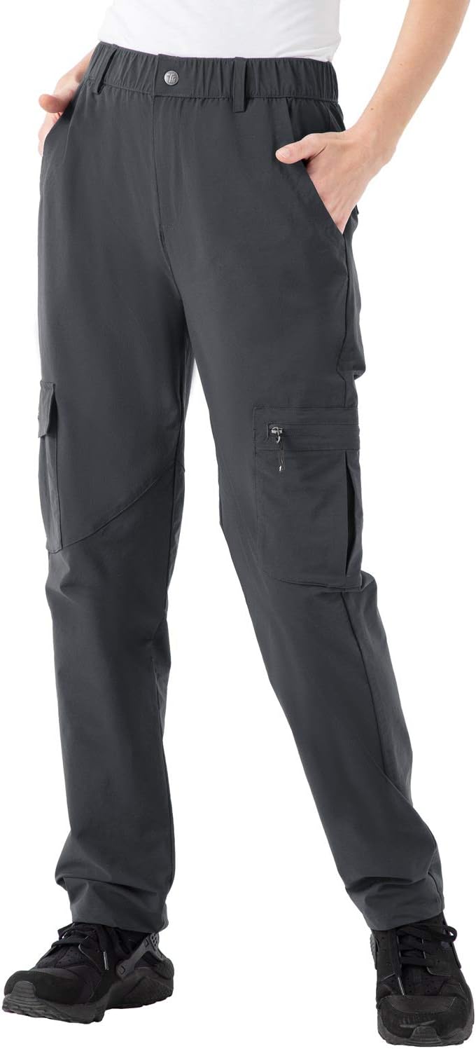 Rdruko Women's Hiking Cargo Pants for Outdoor Adventures