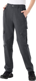 Rdruko Women's Hiking Cargo Pants Water-Resistant UPF 50+ - Travel leg
