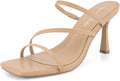 Shoe'N Tale Strappy Kitten Heels For Women - Elegant Slip On Mules you