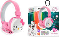Wireless Kids Headphones Hello Kitty Pink - Child-Safe Bluetooth