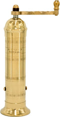 Original Greek Pepper Mill, 8-In Brass Manual Pepper Grinder - Classic