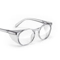 Round Z87.1 Certified Safety Glasses - Blue-Light & UV Protection