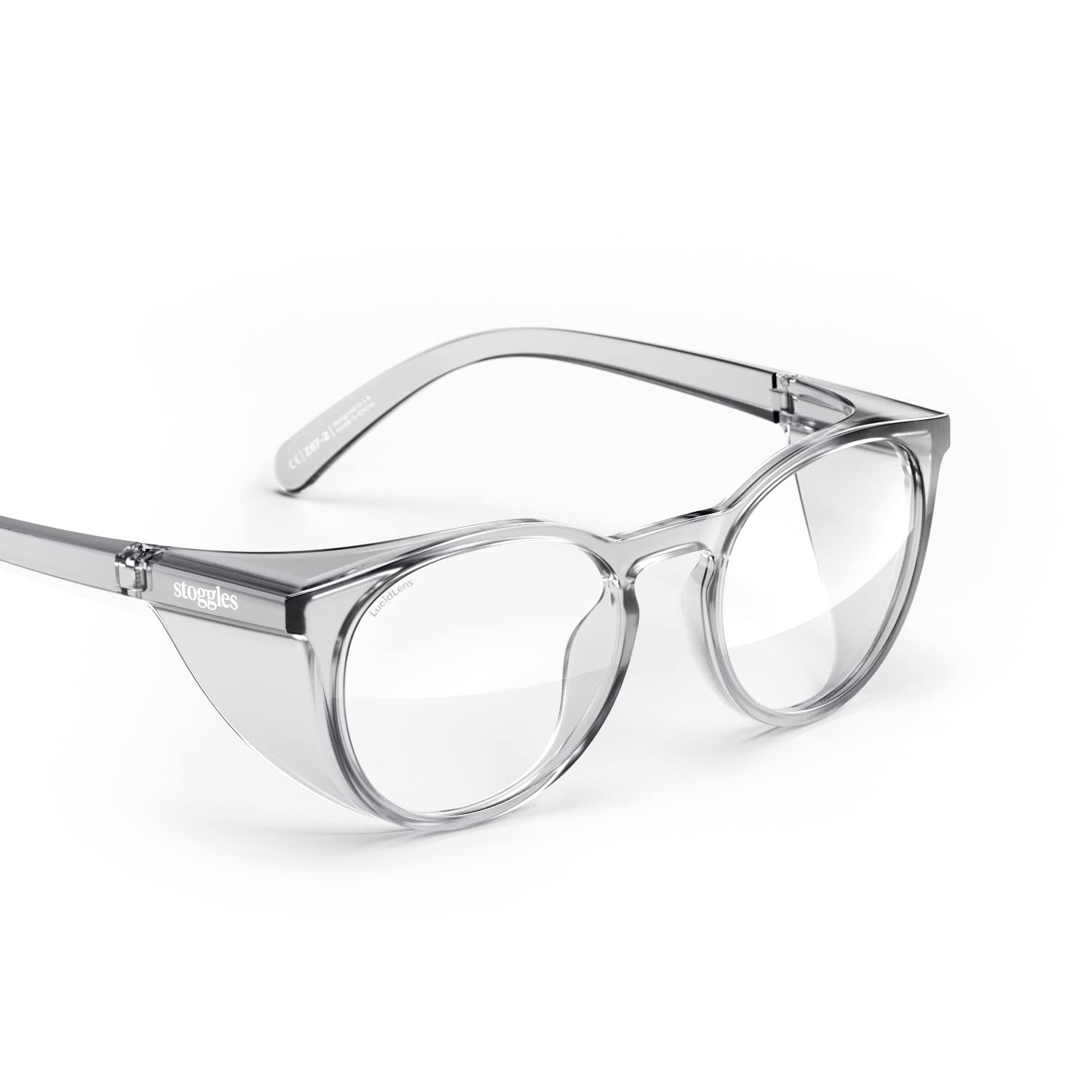 Stoggles Round Z87.1 Certified Safety Glasses for Eye Protection