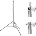 K&F CONCEPT 9.2ft Stainless Steel Light Stand - Heavy Duty Support