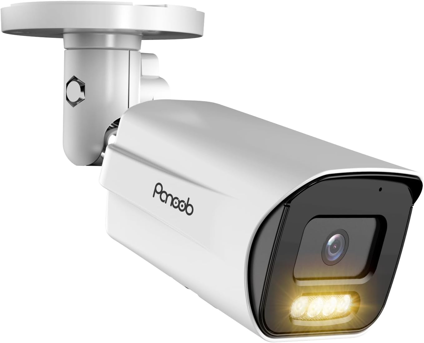 4K PoE IP Bullet Camera with Smart Dual Lights for Night Vision