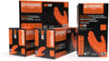 GLOVEWORKS Heavy-Duty Nitrile Gloves, 8 Mil Orange - Diamond Grip