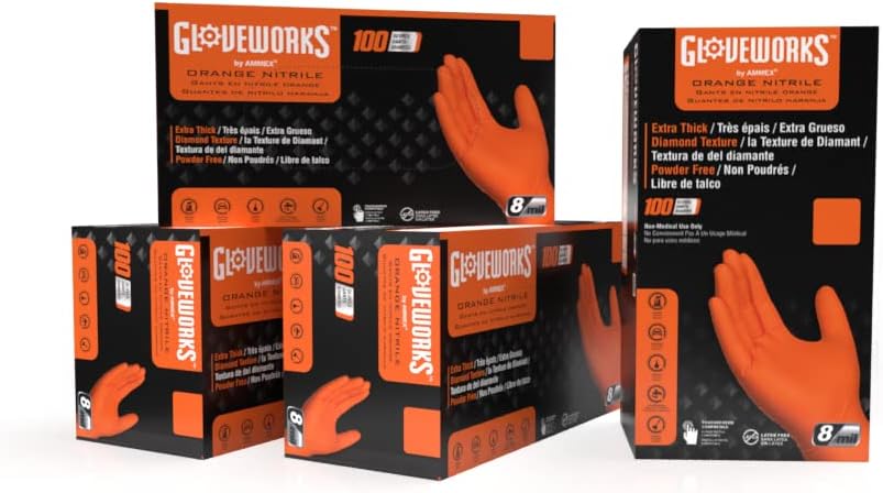 GLOVEWORKS Heavy-Duty Nitrile Gloves for Ultimate Protection