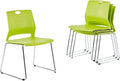 Sidanli Modern Stackable Chairs - Set of 4, Vibrant Green