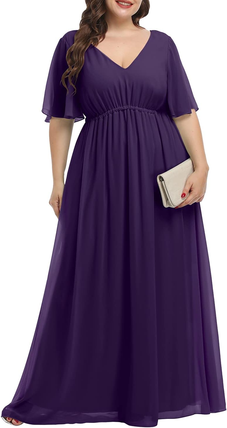 Pinup Fashion Plus Size Bridesmaid Dress for Wedding Guests