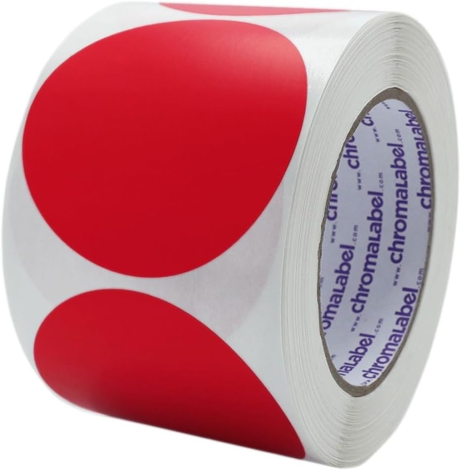 ChromaLabel 3 Inch Circle Sticker Labels for Easy Organization