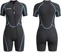 3mm Shorty Wetsuit for Men & Women - Front Zip Short Sleeve Suit