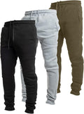 Ultra Performance 3 Pack Fleece Active Tech Joggers for Men are