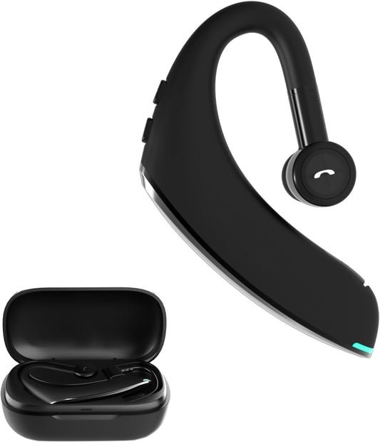 18-Hour Talk Time Single Bluetooth Headset for Truckers & Office - WMY