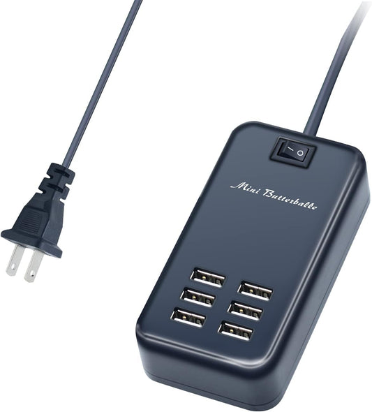 6-Port Desktop Charger - Power up Multiple Devices!