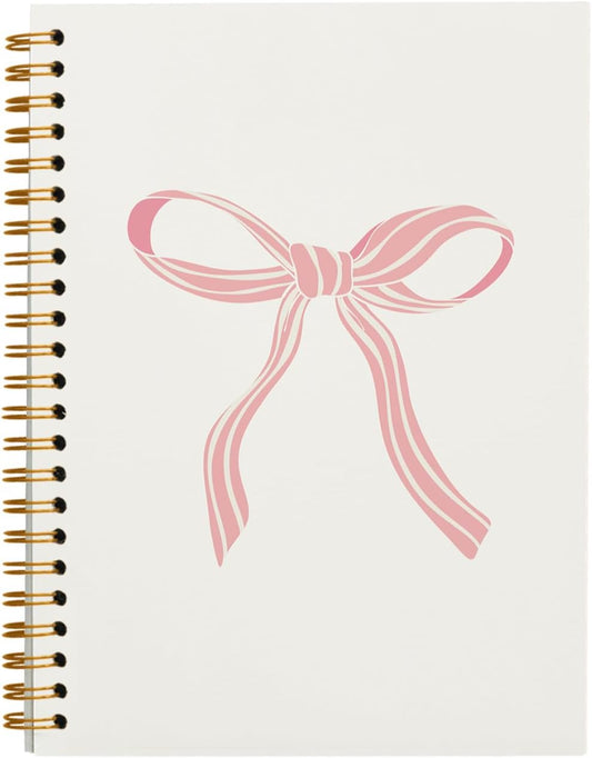 Pink Bow Notebook - Elegant Journal for Women
