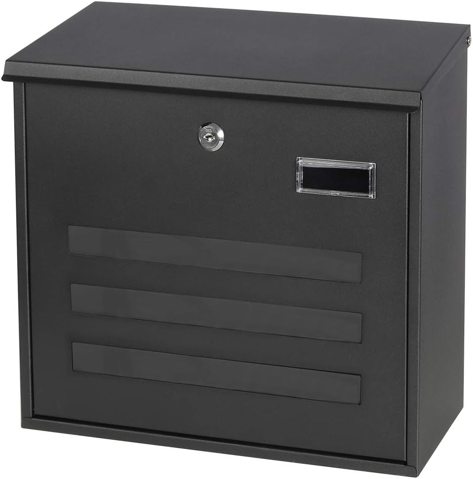 Locking Mailbox Wall Mounted Vertical Mailbox with Key Lock