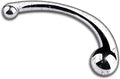 Pure G Spot Metal Wand Anal Prostate Massage Stick - Polished Steel