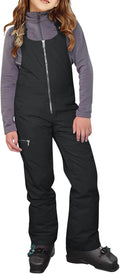 Waterproof Insulated Snow Bibs for Girls by Haloumoning