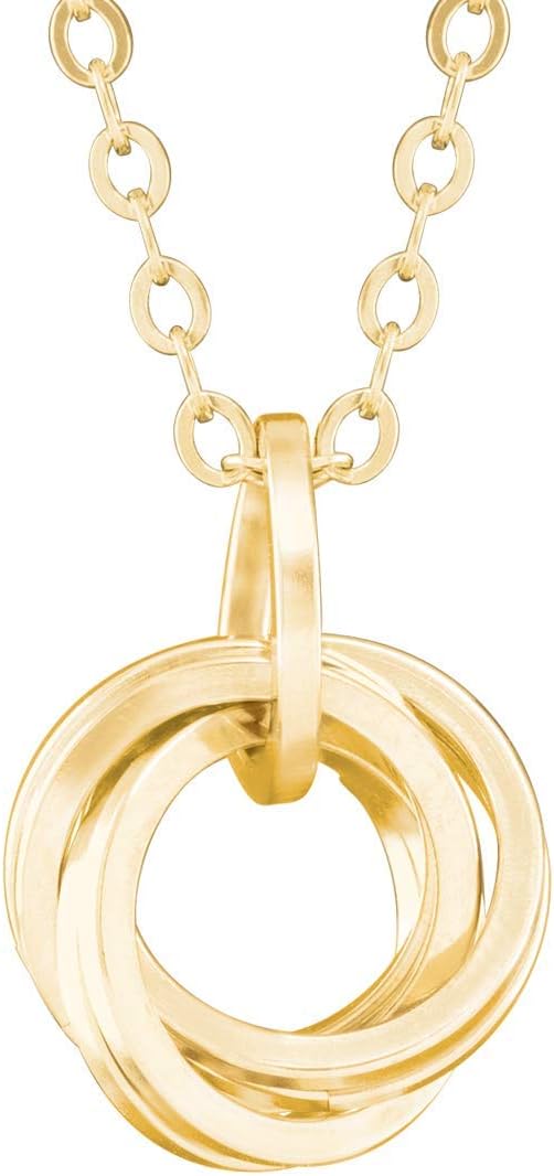 Tahmi Classy 14K Yellow Gold-Filled Love Knot Pendant Necklace