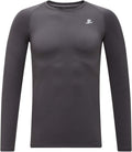 Youth Boys Compression Shirt Long Sleeve - Quick Dry Baselayer