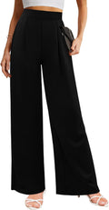 Wide Leg High Waisted Womens Lounge Pants - Comfy Stretchy Trousers