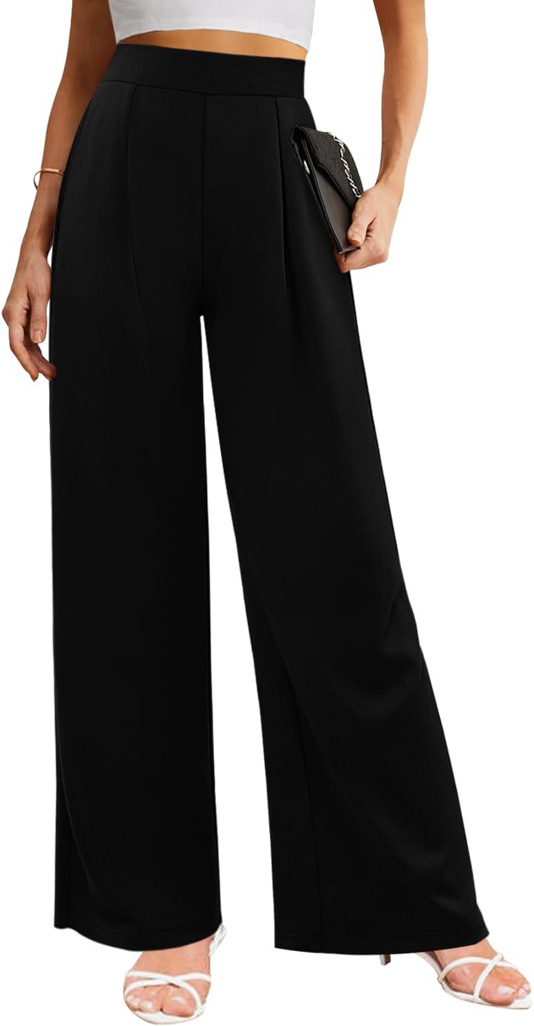 Angerella Womens Baggy Wide Leg Pants for Casual Comfort