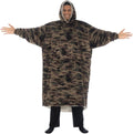 Sherpa Lined Wearable Blanket - Oversized Hooded Comfy Throw