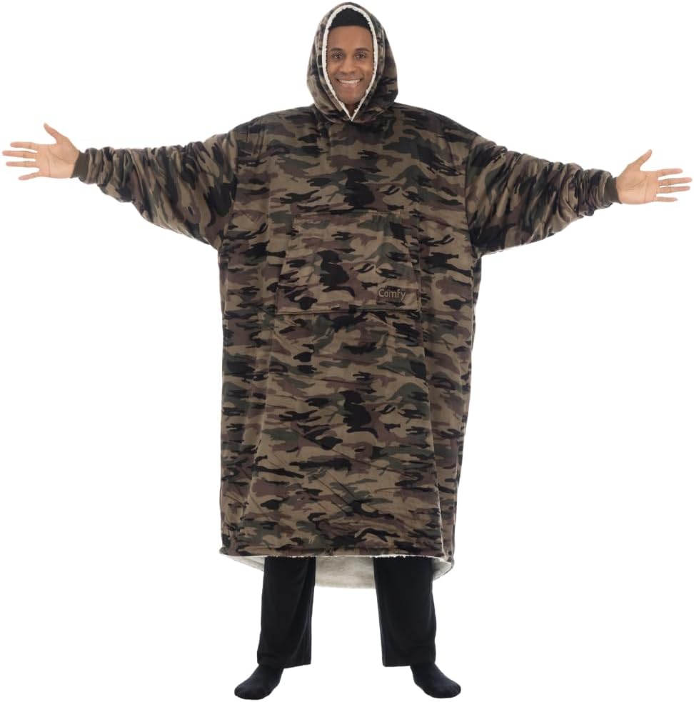 The Comfy Original Sherpa Lined Wearable Blanket for All