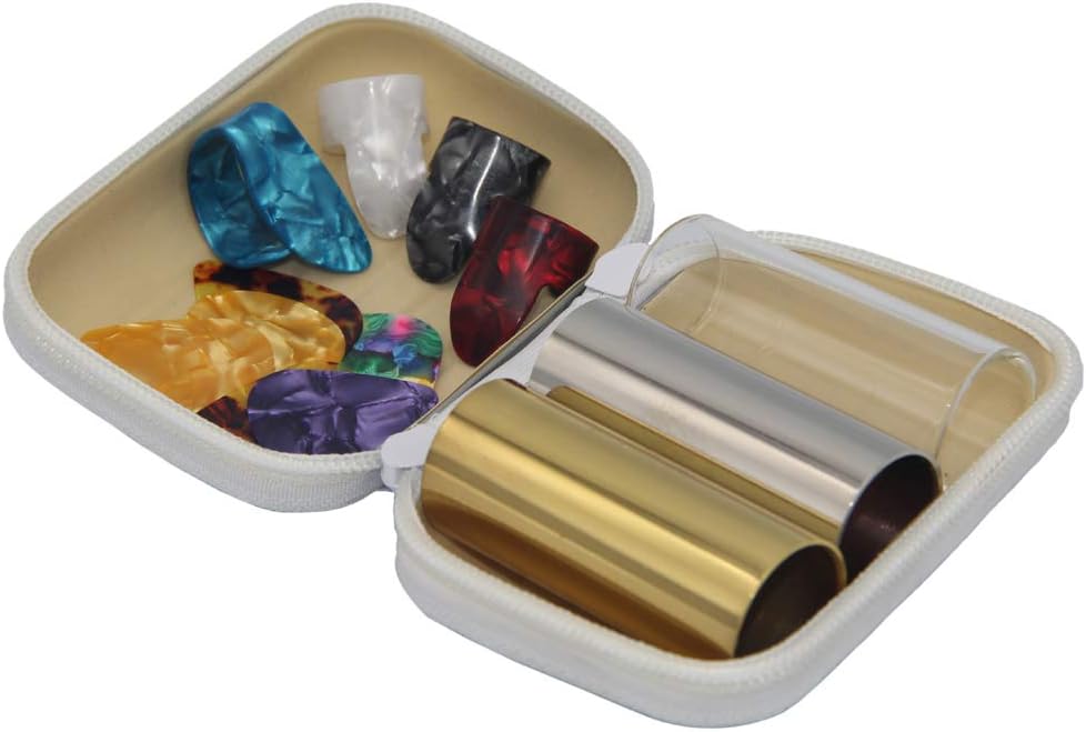 Ultimate Guitar Slide & Pick Set in Zipper Box