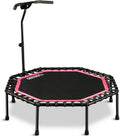 51 in Silent Trampoline with Adjustable Handle Bar - Cardio Rebounder