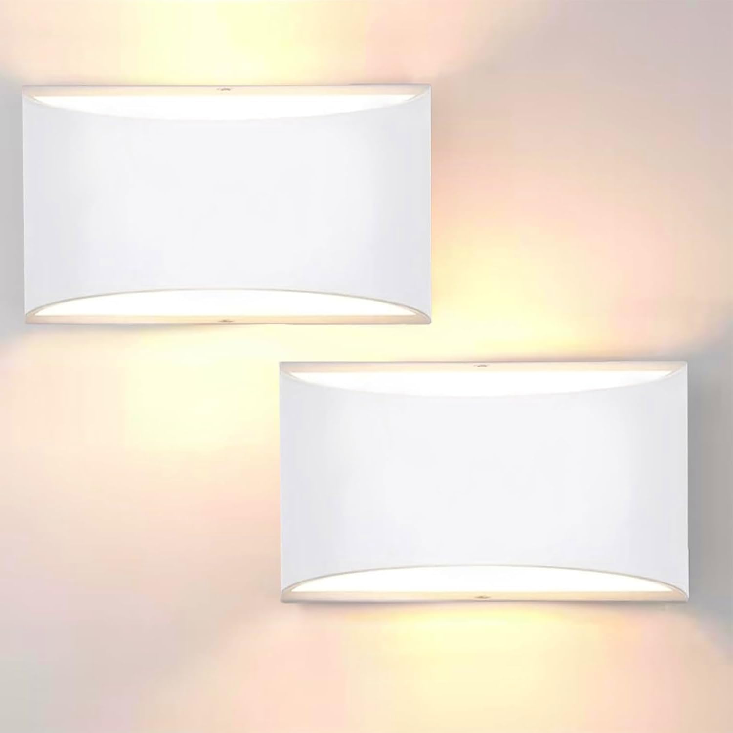 Lightess Modern LED Wall Sconce Set of 2 for Indoor Lighting