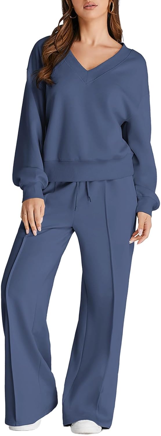 Herseas Women 2 Piece Outfits Sweatsuit for Casual Elegance