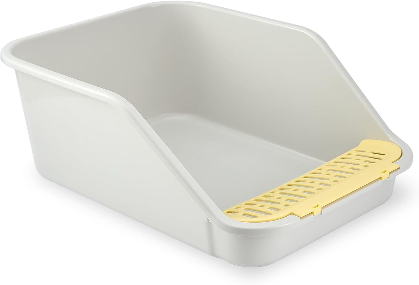 SpaceTime Large Cat Litter Box with High Sides for Indoor Cats