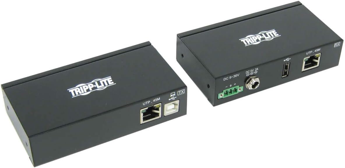 Tripp Lite Industrial USB Over Cat6 Extender for Harsh Environments