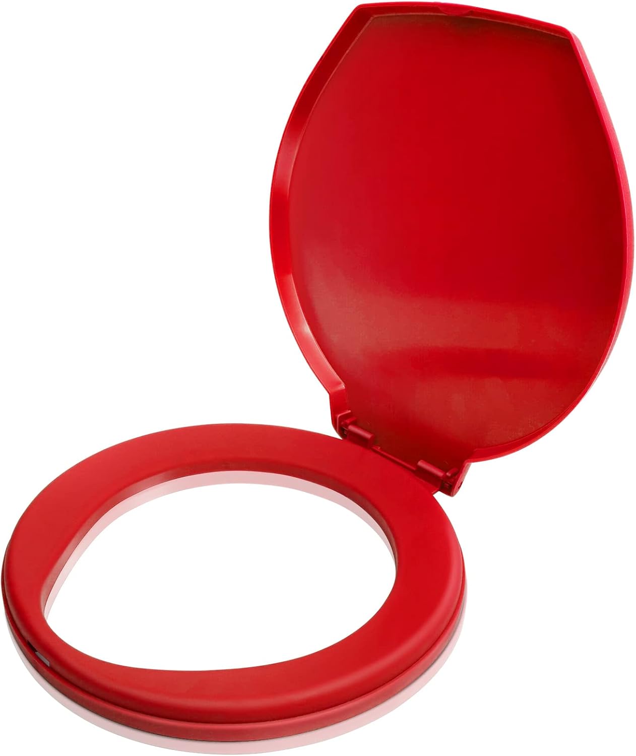 Snap-On Portable Toilet Seat for Bucket Camping - Red