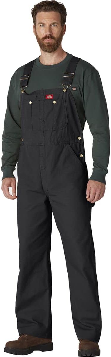 Dickies Men's Bib Overall with Handy Hammer Loop and Pockets