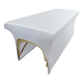 White Lash Bed Cover PU Leather Massage Table Cover - Waterproof 6FT