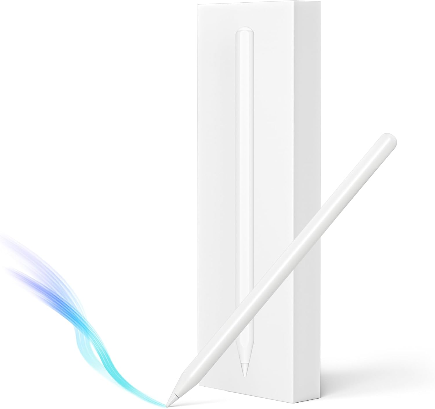 NELEBUTO Apple Pencil 2nd Gen: Wireless Charging, Stylus Pen for iPad Pro, Compatible with Multiple Devices (White)