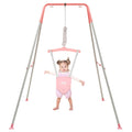 Baby Jumper with Stand Pink for 6-24 Months - Adjustable Chain