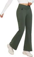 baleaf Women's Fleece Lined Flare Leggings - Warm Hiking Pants