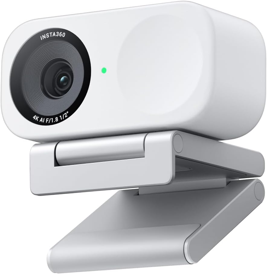 Insta360 4K Webcam: Auto Framing & AI Mic
