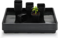 2.8 in Square Nursery Pots 120pcs with 5 Seed Starter Trays - Seed