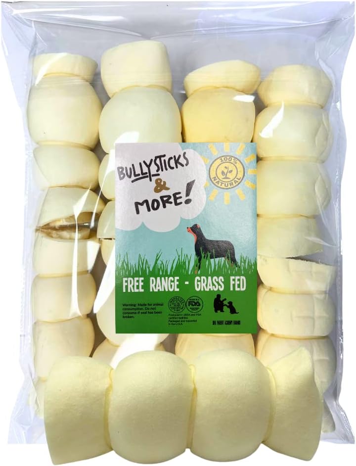BEEF CHEEK ROLLS FOR DOGS - PREMIUM NO HIDE ROLLS 8 COUNT