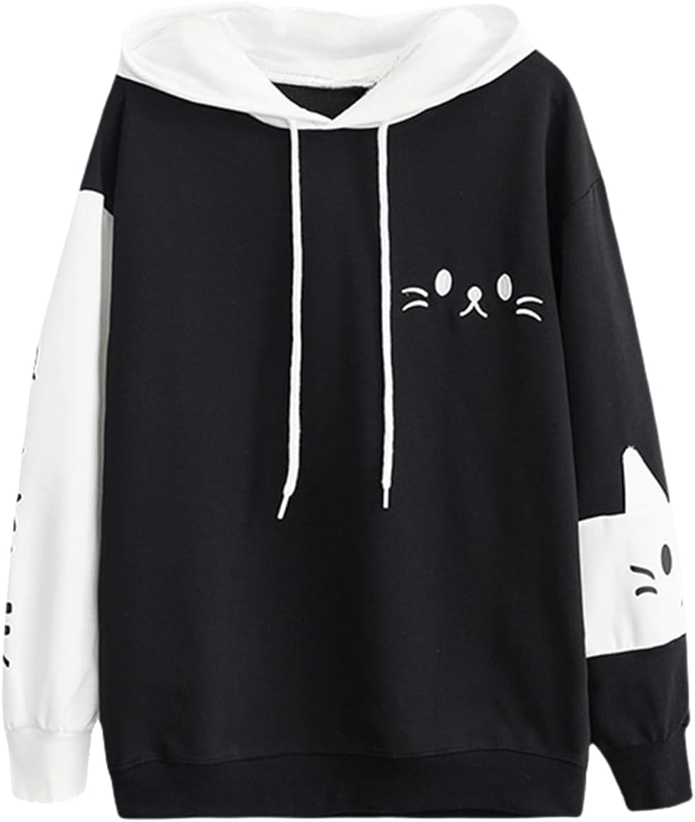Kawaii Cat Ear Hoodie by Moleobea - Cozy & Cute!