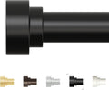 Extra Long Curtain Rods 120 to 170 in - Heavy Duty Black Rods
