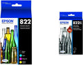 EPSON T822 DURABrite Ultra Ink Cartridge Combo Pack - Reliable Prints