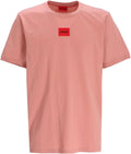Men's Ribbed Crew Neck Regular Fit T-Shirt - Center Logo