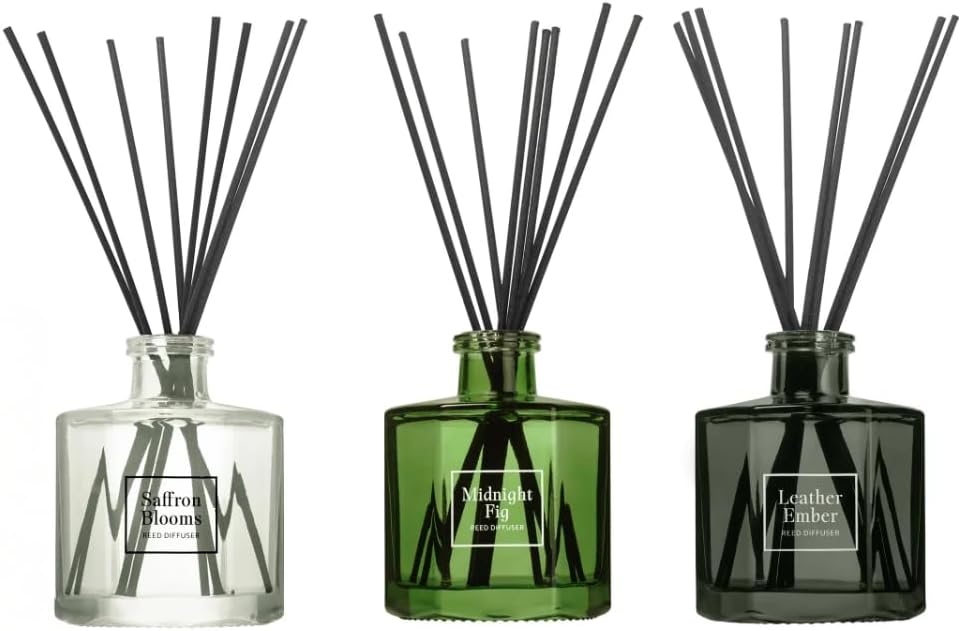 Bellevue Reed Diffuser Set with 3 Scents for Home Fragrance