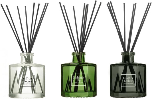 Bellevue Reed Diffuser Set with 3 Scents for Home Fragrance